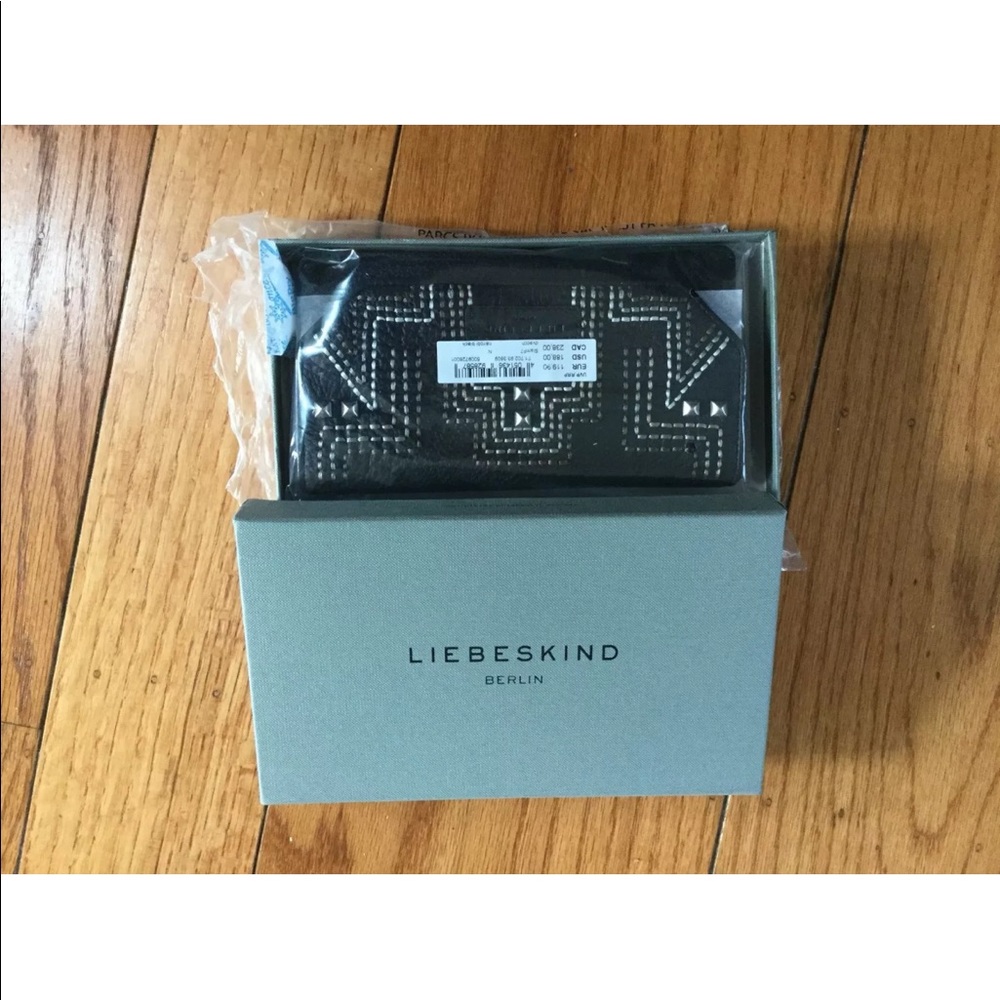 NWT Liebeskind Berlin Studded Leather Wallet - Picture 2 of 7